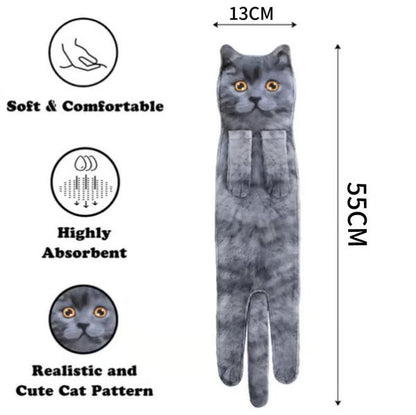 🎁 Early Christmas Sale 🎅 Funny Cat Hand Towels