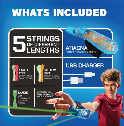 🔥 String Launching Webshooter that Glows-In-the-Dark